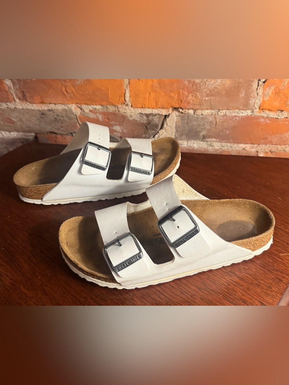 Birkenstock Arizona White Sandals EU 38 US 7–7.5 - Picture 3 of 9